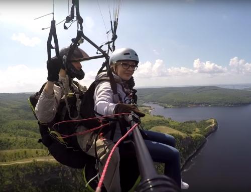 Полет в тандеме на Молодецком Кургане